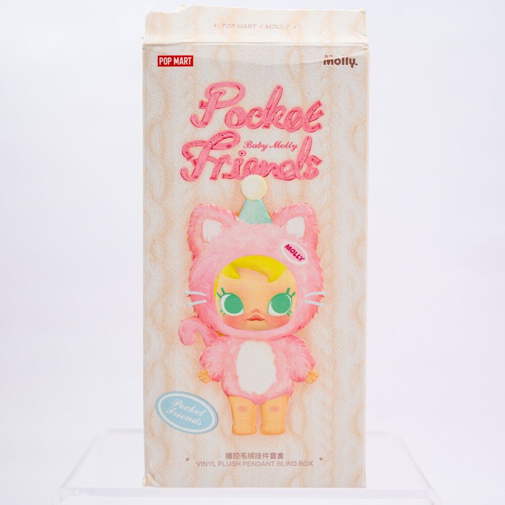 NEW AUTHENTIC POP MART Baby Molly Pocket Friends Vinyl Plush Pendant Blind Box